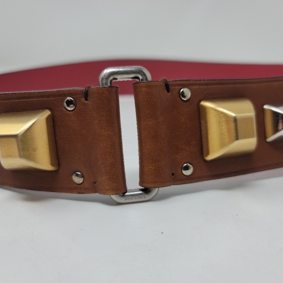 Prada Studded Leather Belt 34 - Picture 6 of 16